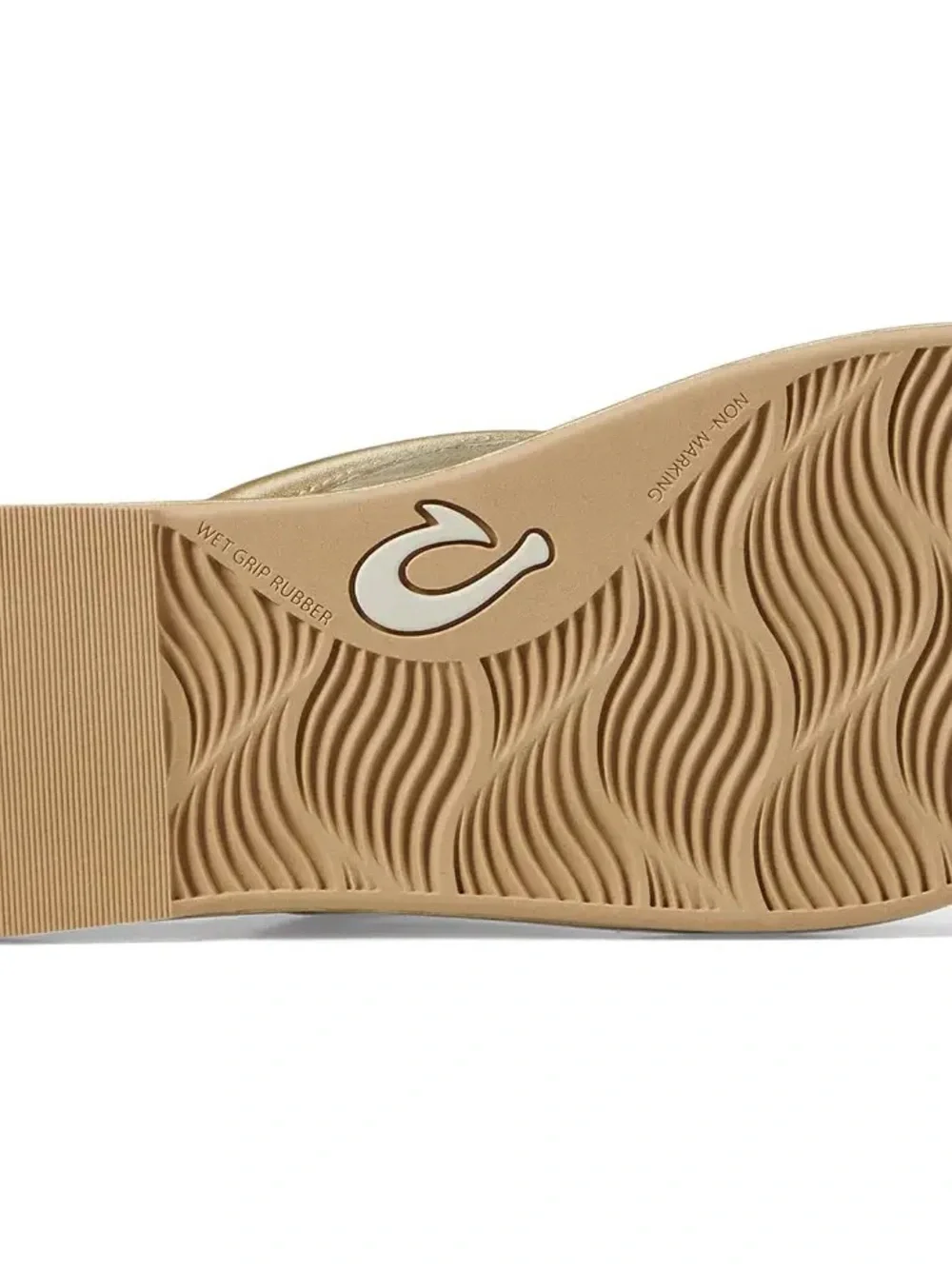 OluKai Tiare Metallic Gold Women's Thong Sandals